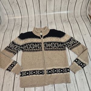 Great NorthwestClothing Company Women's Zip Wool/silk blend Jacket  SZ Small